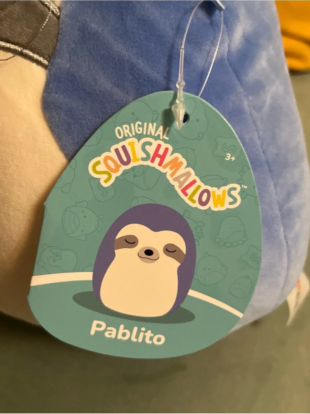 Squishmallows Blue and Cream Pablito Sloth 8” Plush
